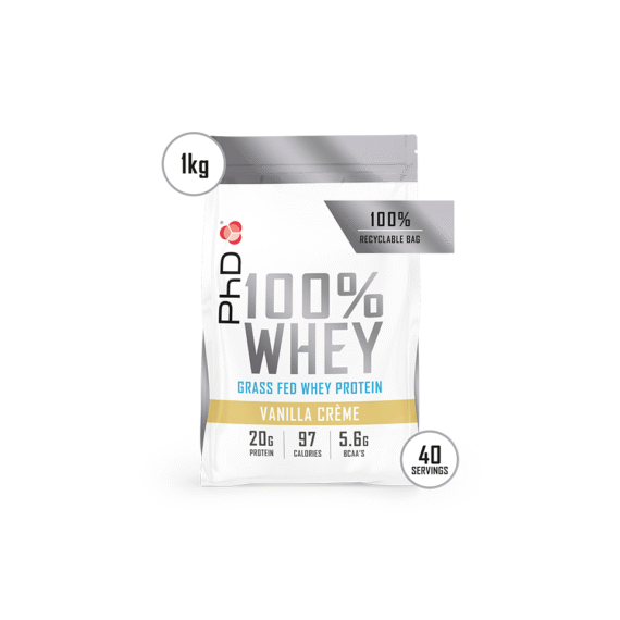 PhD – 100% Whey - Протеин од сурутка - Ванила крема 1кг